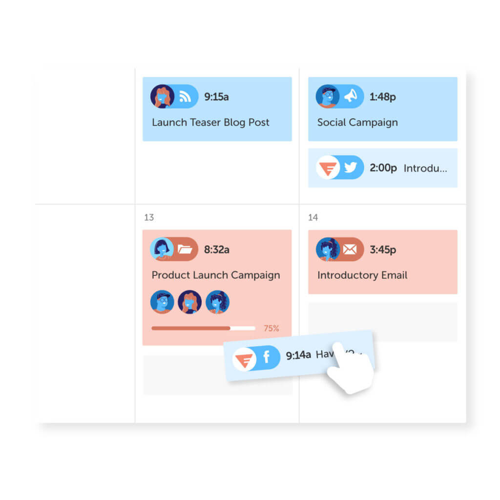 Social media scheduling tool - CoSchedule