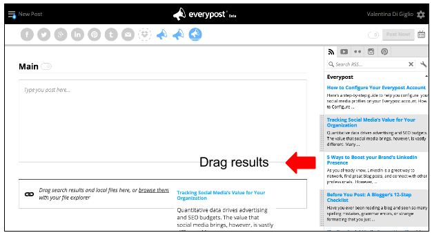 Social media scheduling tool - Everypost RSS feed