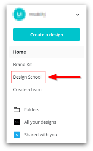 canva design school screenshot