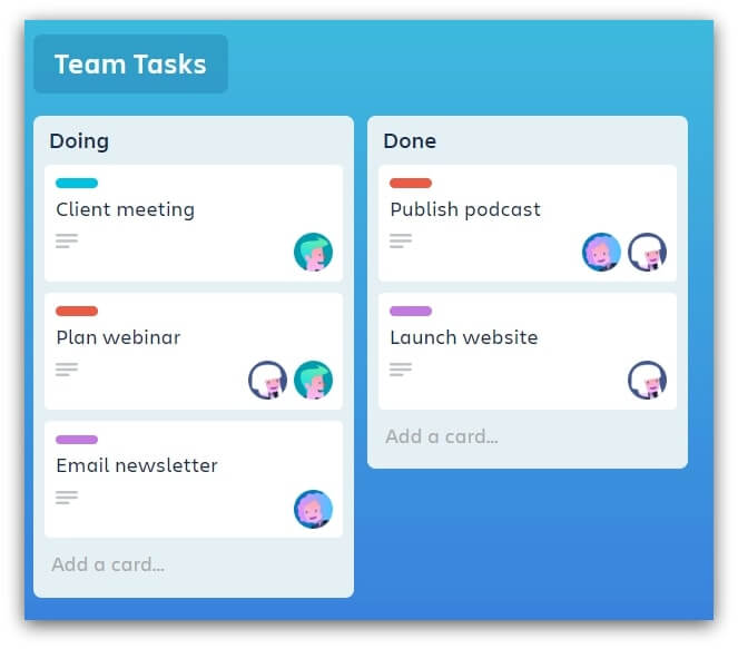 Trello-team-tasks