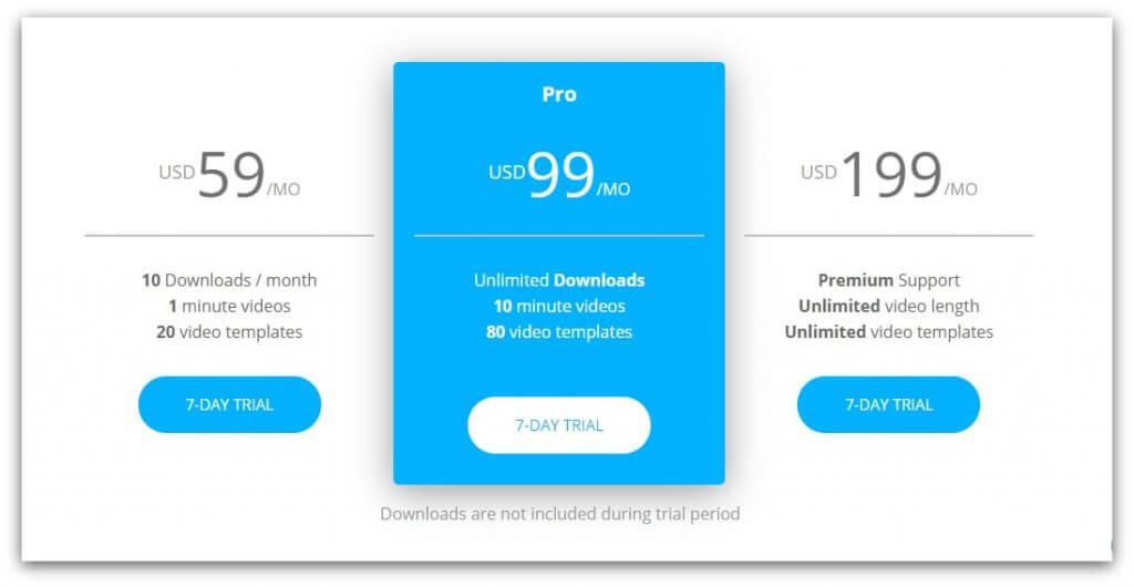 wideo pricing