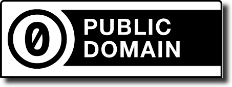 Public domain license icon