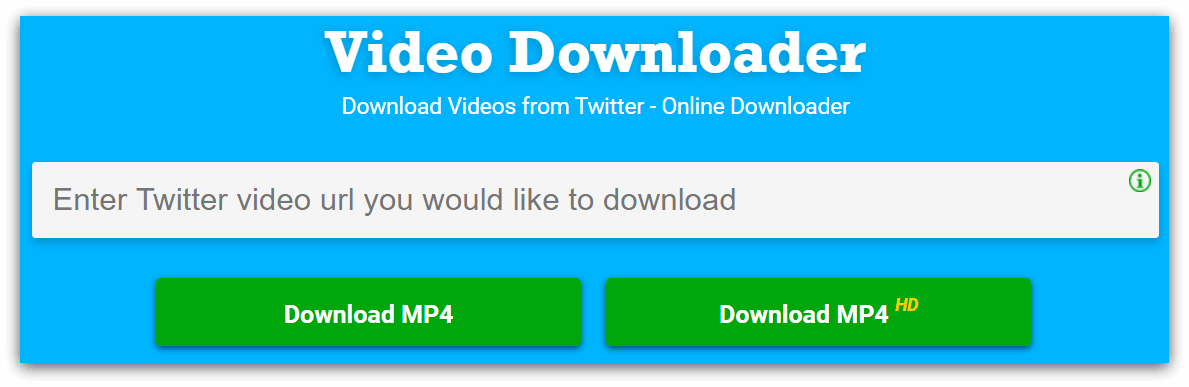 shortcut to download twitter videos