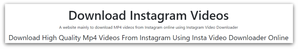 instagram video download mp4