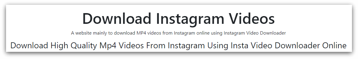 Download-Instagram-Videos