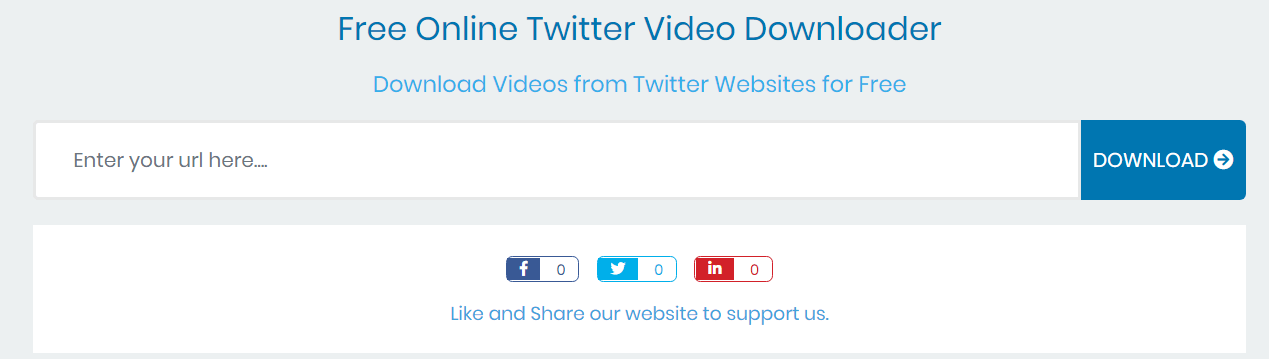 online twitter video download