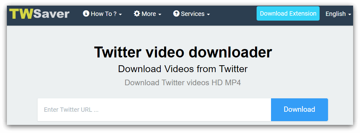 twitter video downloader shortcut