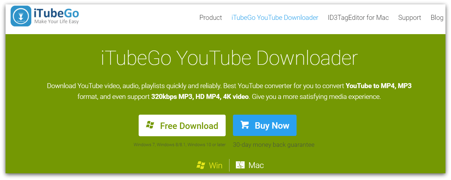 itubego youtube downloader review