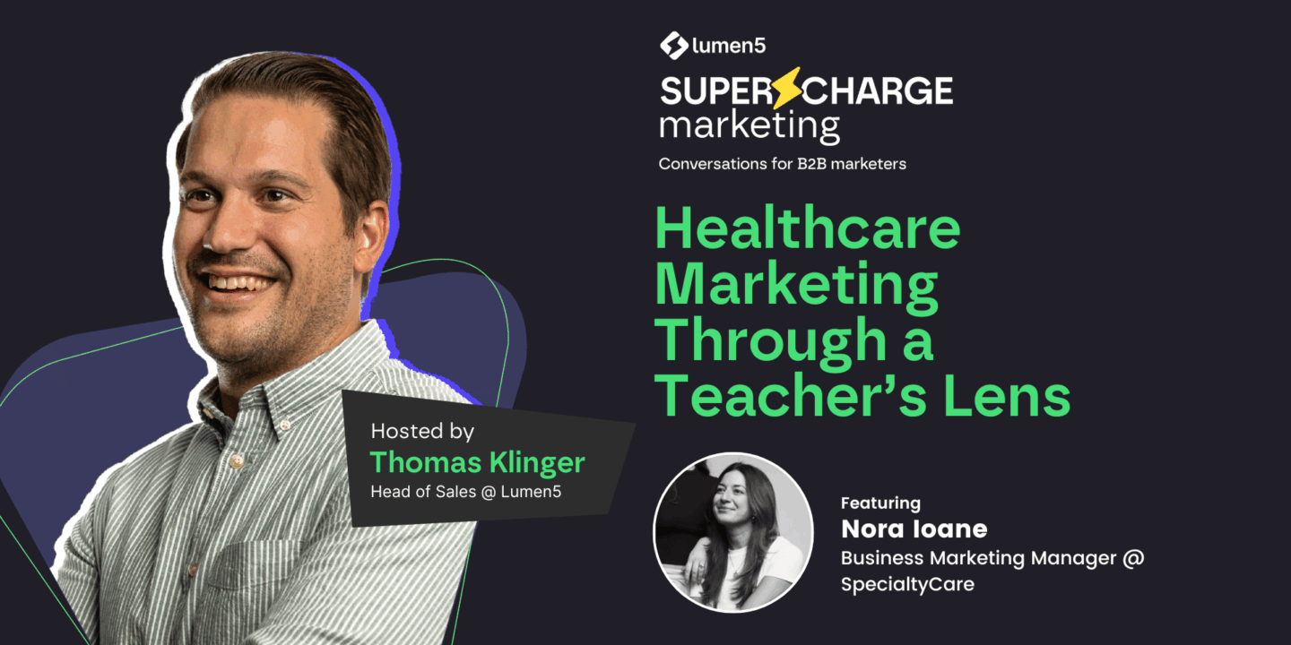 Podcast cover images with the text: "Healthcare marketing through a teacher's lens"